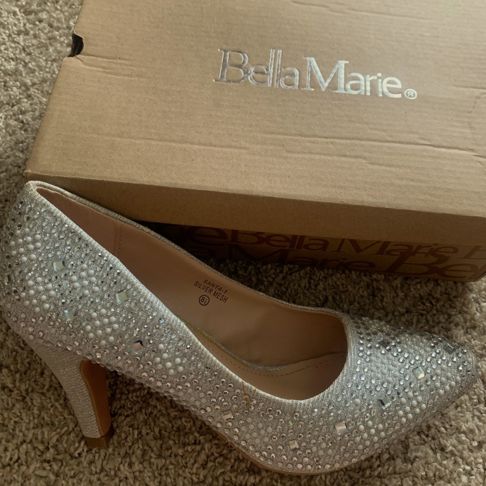 Bella Marie silver heel